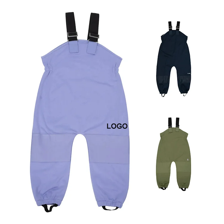 Fully Customization High Quality Boys Girls Waterproof Windproof Snow Pants Thicken Snow Bibs Suspenders for Kids