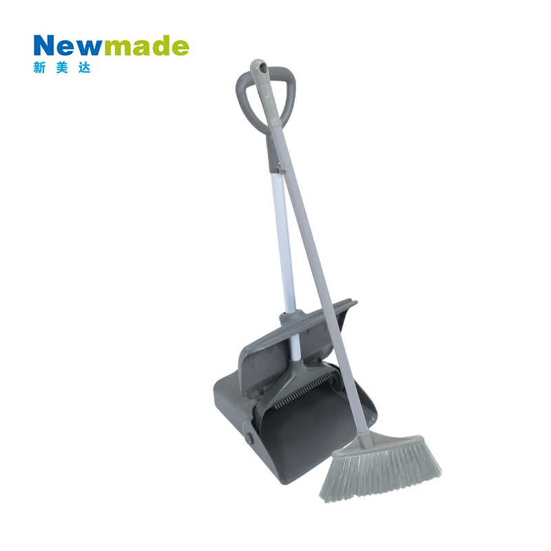 Easy to Clean Dusts Long Handle Broom Sets Plastic Dustpan with Boom