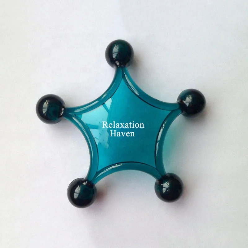Star Shaped Mini Massager Plastic Hand Massage hand held head body Manual massager