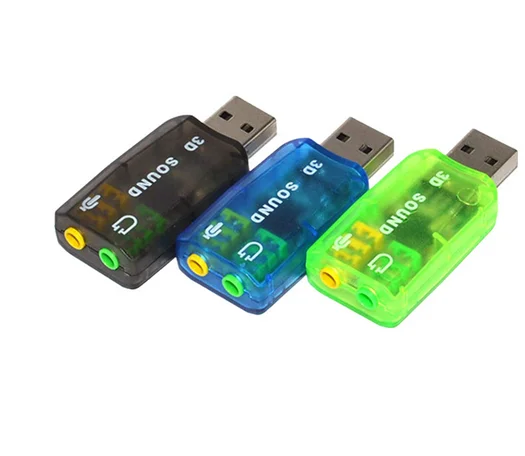 Внешняя звуковая карта Usb 2,0, аудиоадаптер для ПК 5,1