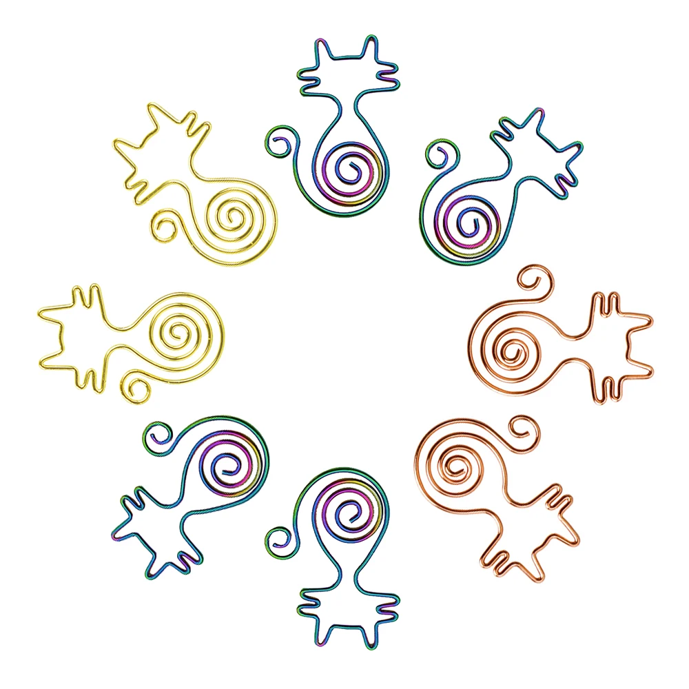 High Quality Cute Colorful Cat Paper Clip Bookmarks