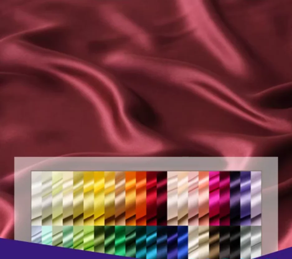 Factory Price High Quality 16 mm 100% Silk Fabric 90 Colors Satin Silk 100 For Garments