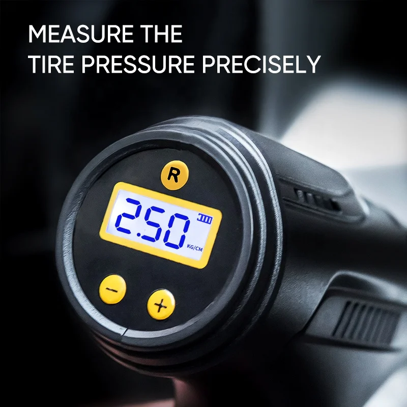 Tire Inflator Portable Air Compressor Cordless Digital Electric Tire Pump Fast Inflation Smart Air Pump for Car Bicycle Ball