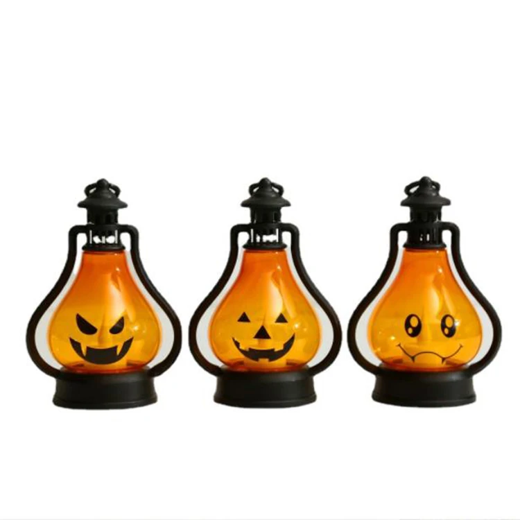 Kids Portable Novelty Gifts Pumpkin Lantern Halloween Decor Ornaments Jack O Lanterns Light Halloween Candles for Kindergarten