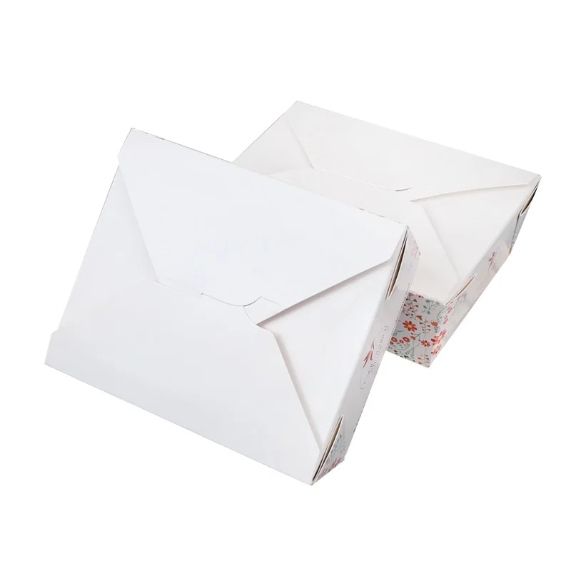 Manufacture take away fast  food  paper box  fried chicken nuggets carton paper food packaging boxes with logo
