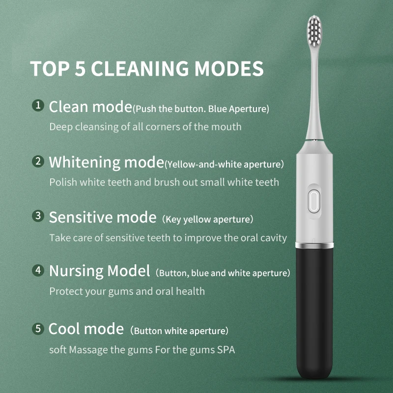 Teeth Cleaning Devices Ultrasonic Electric Toothbrush Made in China