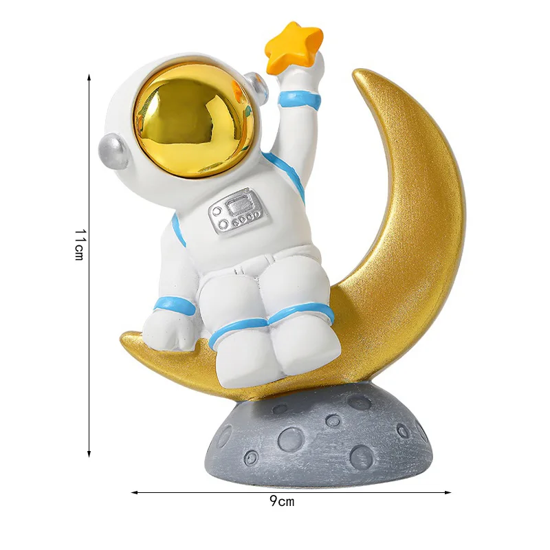Custom resin home desktop ornament astronaut figurine for living room decor