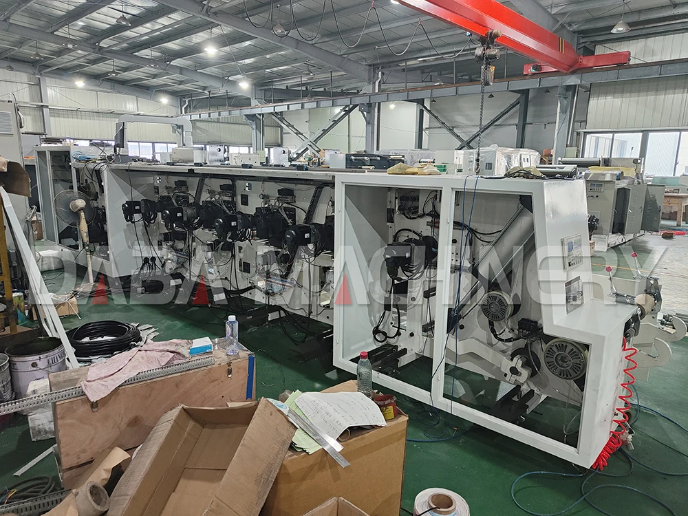 Flexo film adhesive label bopp unit type printing machine
