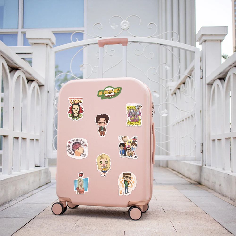 50pcs The Big Bang Theory Stickers Waterproof Skateboard Motorcycle Guitar Luggage Laptop Bicycle decals Sticker Toys