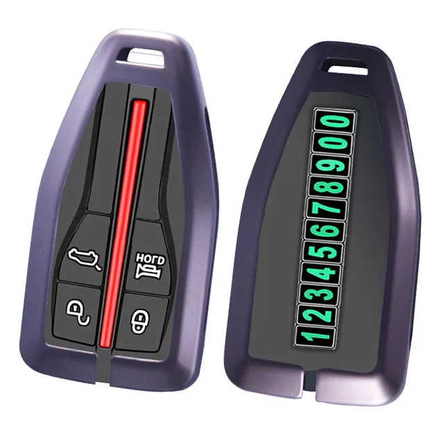 Custom design Practical zinc alloy car key case shell for HongQi series car metal smart remote key case cover