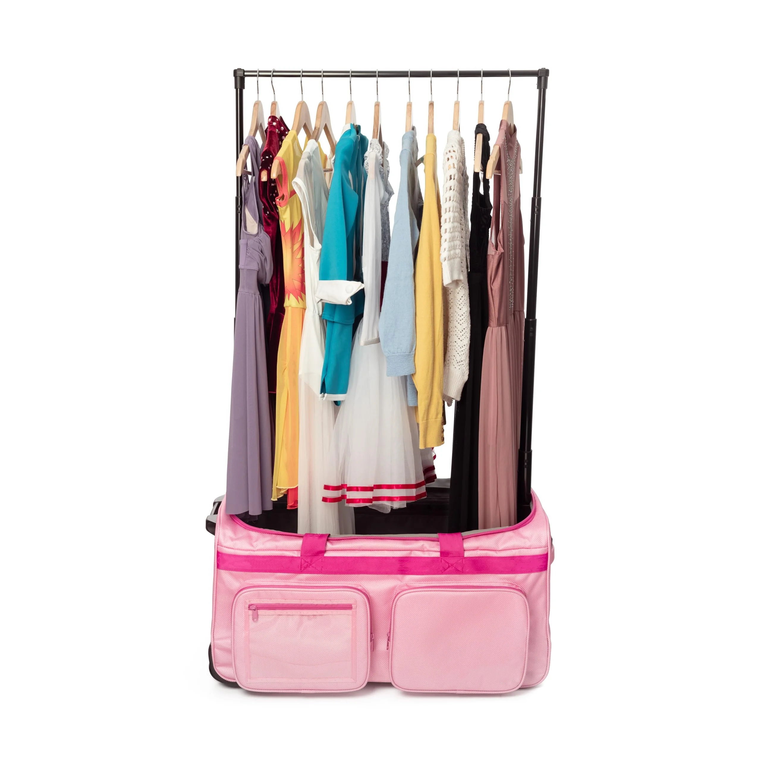 ROHS CE new customize rolling trolley collapsible garment costume artist latin ballet tap jazz dance travel bagluggage suitcase