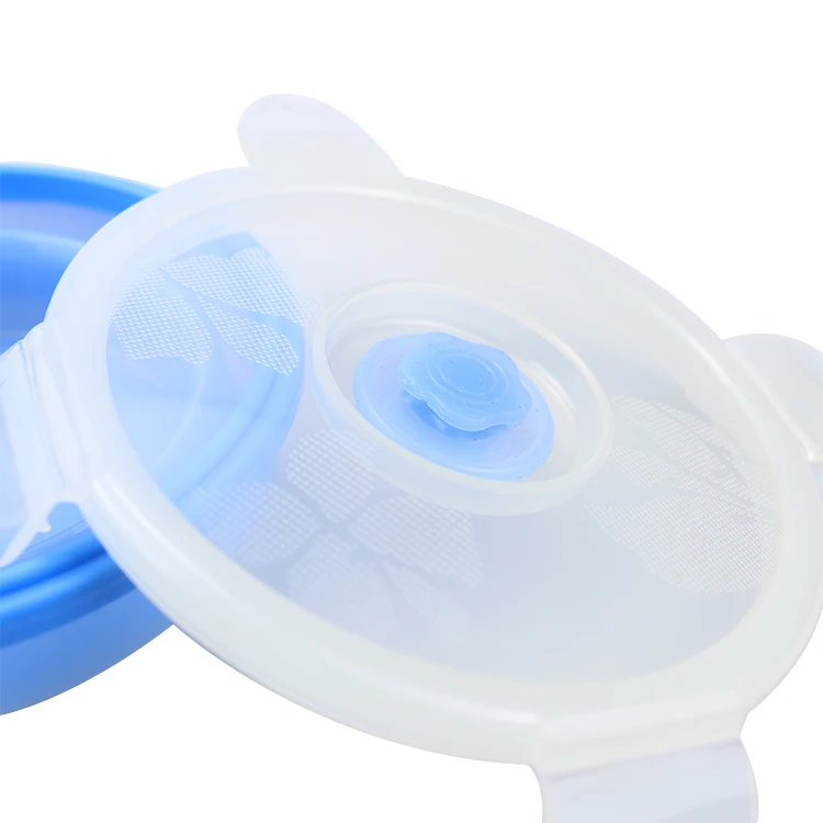 Silicone Collapsible Food Storage Containers Folding Silicone Lunch Box Bento Box Portable Food Storage Benton Container