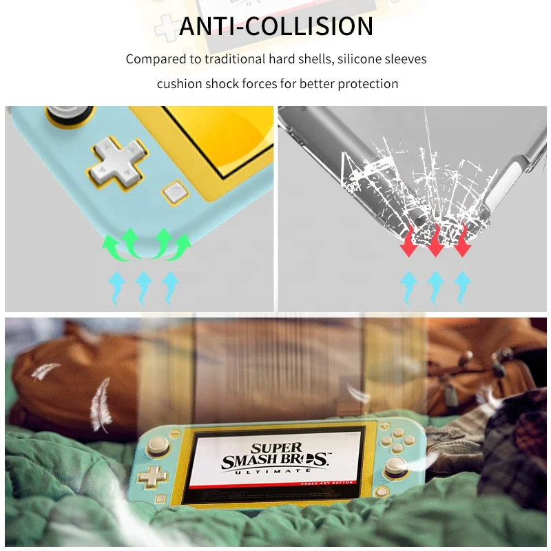 DATA FROG Silicone Protective Case For Nintend Switch Lite Game Console Protective Skin For Nintendo Switch NS Lite Accessories