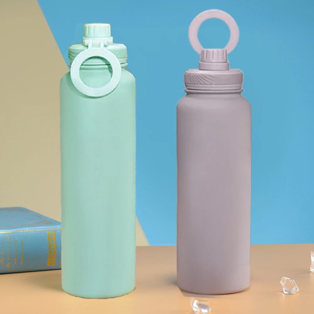 J47 Wholesale 24oz Insulated Thermal Magnetic Water Bottle Stainless Steel Water Bottle with Magnetic Cell Phone Holder