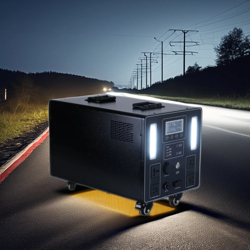 Hot Sales 3000W Portable Solar Generator System Lithium Ion Battery Flashlight Car Power Source