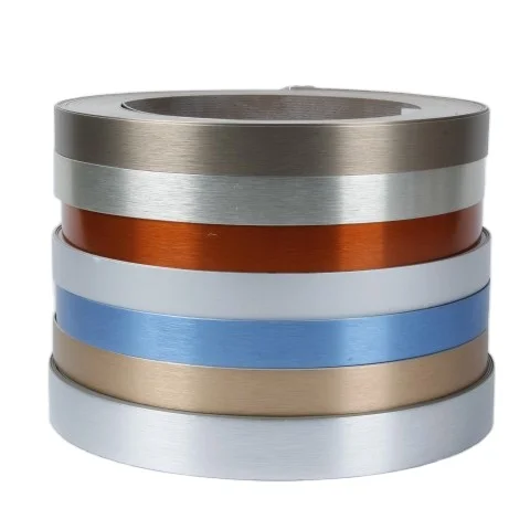 Modern Furniture Accessories Customized Silver Color Golden Color Metal Pvc Edge Banding