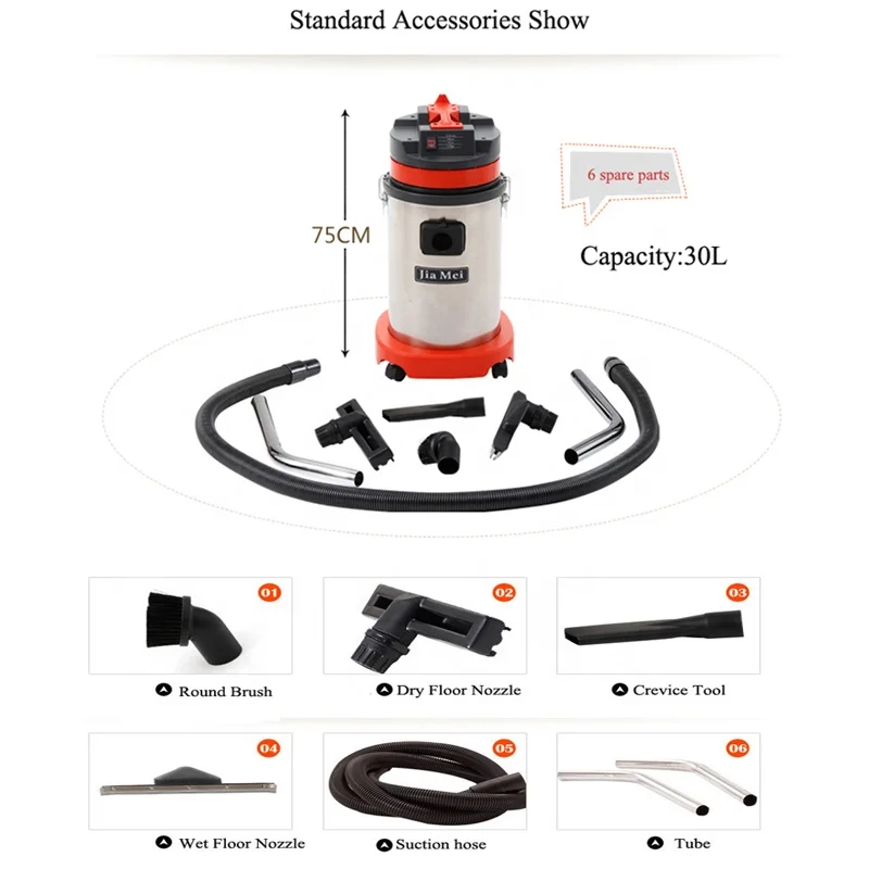 Мощный пылесос HL15 для промышленной строительной промышленности, Цементная плитка, эпоксидная смола, насадка для влажного пола, 15 л, 1000 Вт