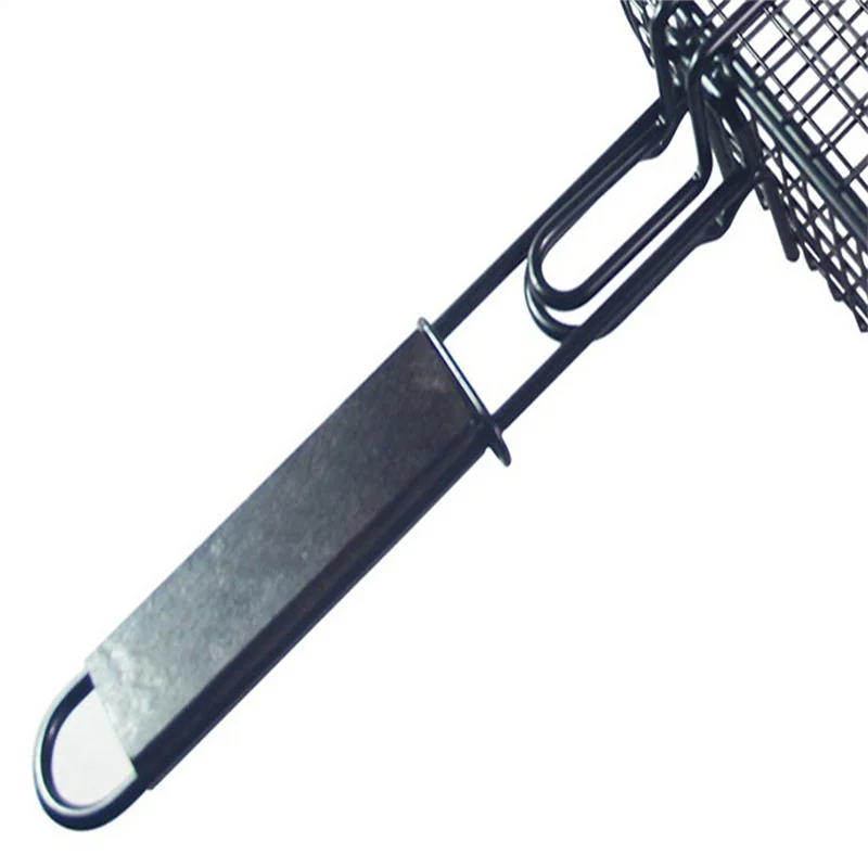 Foldable Square Grilled Fish Net Clip Multifunctional Barbecue Fish Net Directly Supplied Heavy Duty Barbecue Basket Grilling