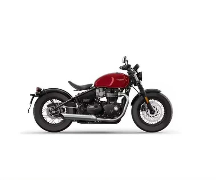 Заказывайте сейчас Триумф Bonneville Bobber Черный стелс издание T120 черная струйная золотая линия Карнавал Красный Сапфир