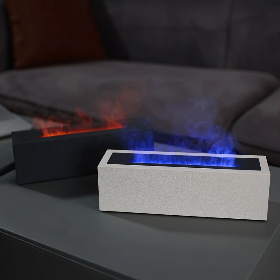 AromaNano New Custom Logo Fire Flame Light Humidifier Essential Oil Volcanic Flame Aroma Diffuse