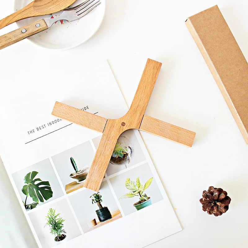 PUSELIFE High Quality Kitchen Thickened Pot Holder / Coaster / Placemat / Heat Resistant Wooden Pads With Custom Logo