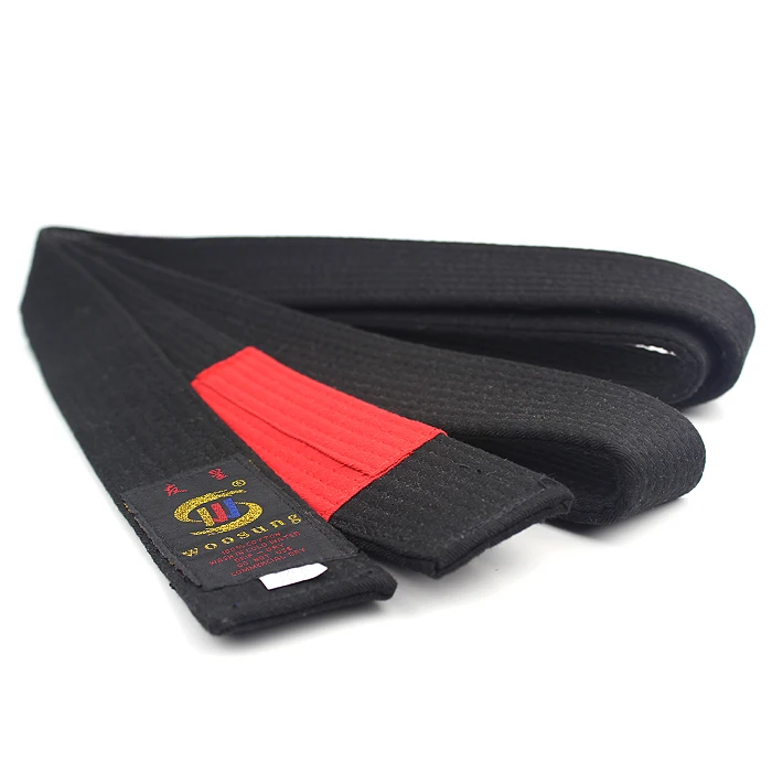 Woosung bjj belt custom made bjj belt bjj black belt