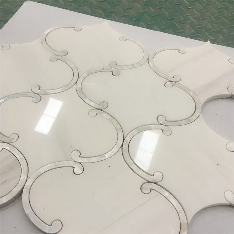 Waterjet Mix Color Flower Patterns Decoration Hotel Villa Project Wall and Floor Tiles Marble Mosaic