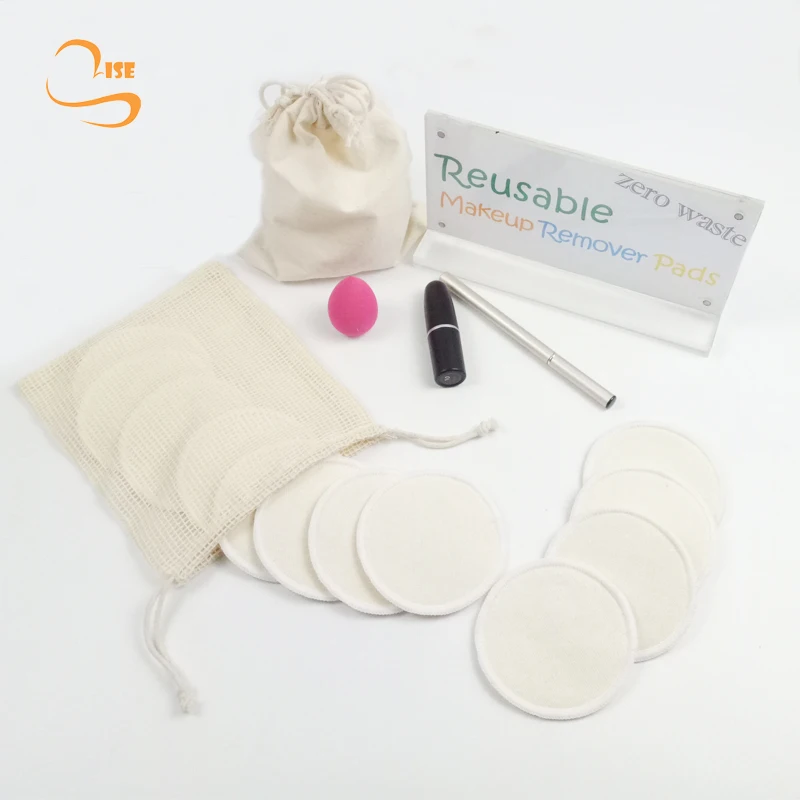 
 Многоразовые подушечки для снятия макияжа с органического конопляного хлопка, 3,15 дюйма   (62375008987)