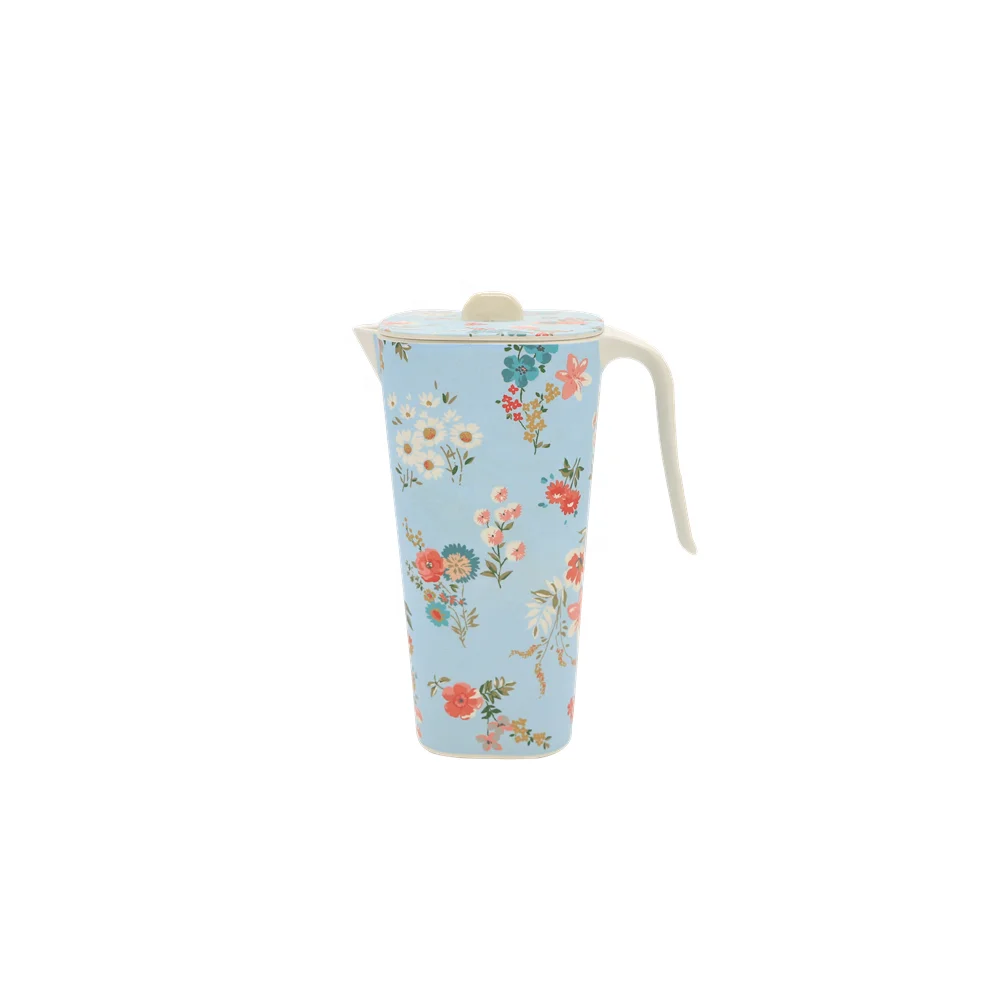 
factory directly sales Bamboo Fiber BPA Free Primitives Theme Pitcher With handle Melamine and Bamboo Fiber 