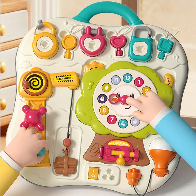 Baby Toddler Toy Training Game Kids Sensory Busy Board Accessories Montessori Preschool Learning Toys Set For Sale