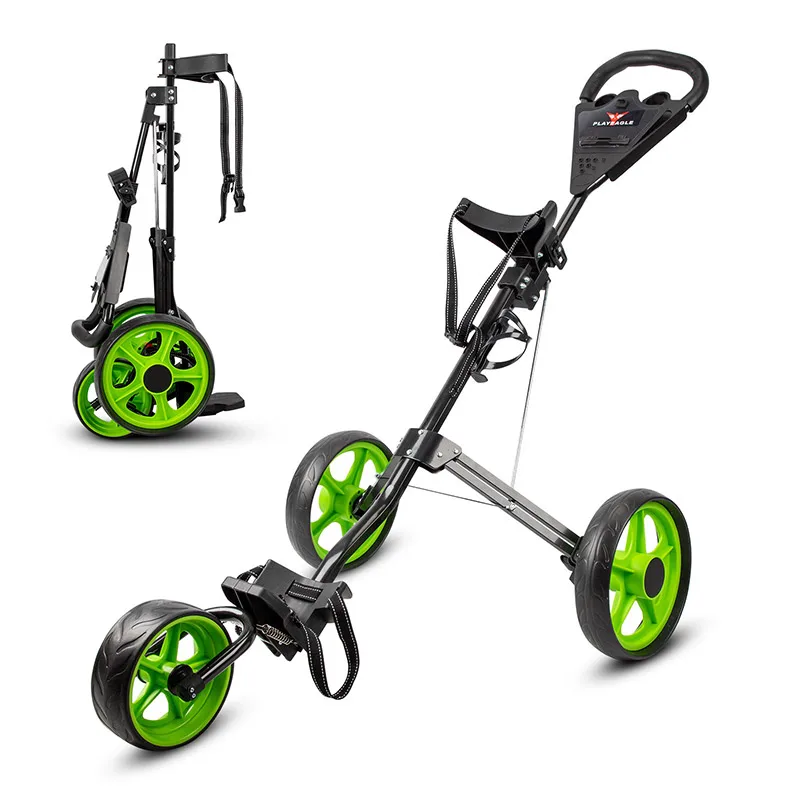 Aluminum Alloy Electric Golf Trolley Easily Folded Pushgolftrolley Golf Cart 1 Minute Installation