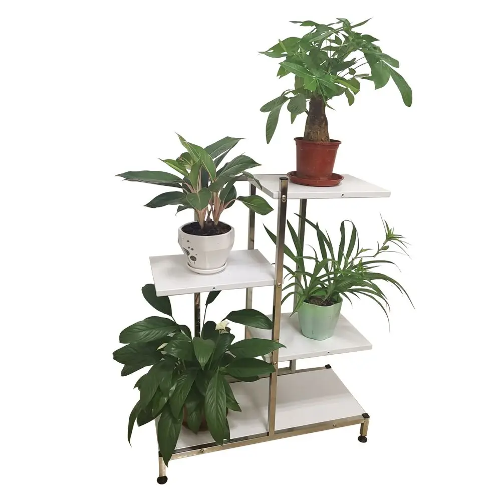 
Outdoor 3-Tier Metal Flower Plant Stand Rack With White color 