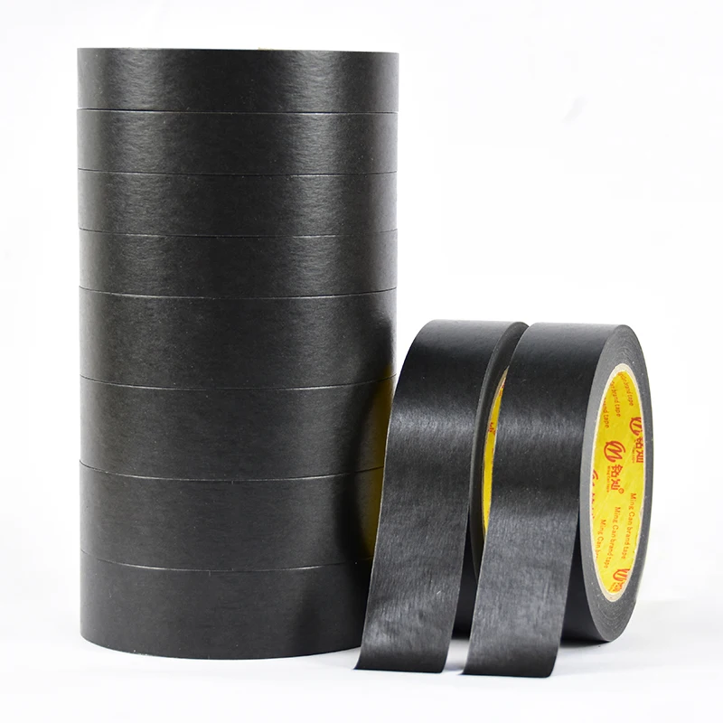 Black color painter tape adhesive paper washi masking tape for painting
