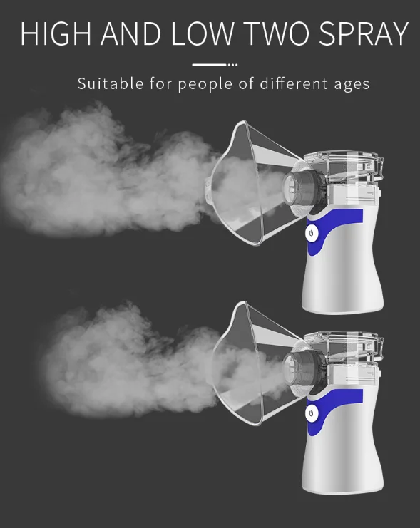 Mini Handheld Inhaler Nebulizer Portable Nebulizer Medical Equipment Inhaler   Nebulizer For Breath Treating