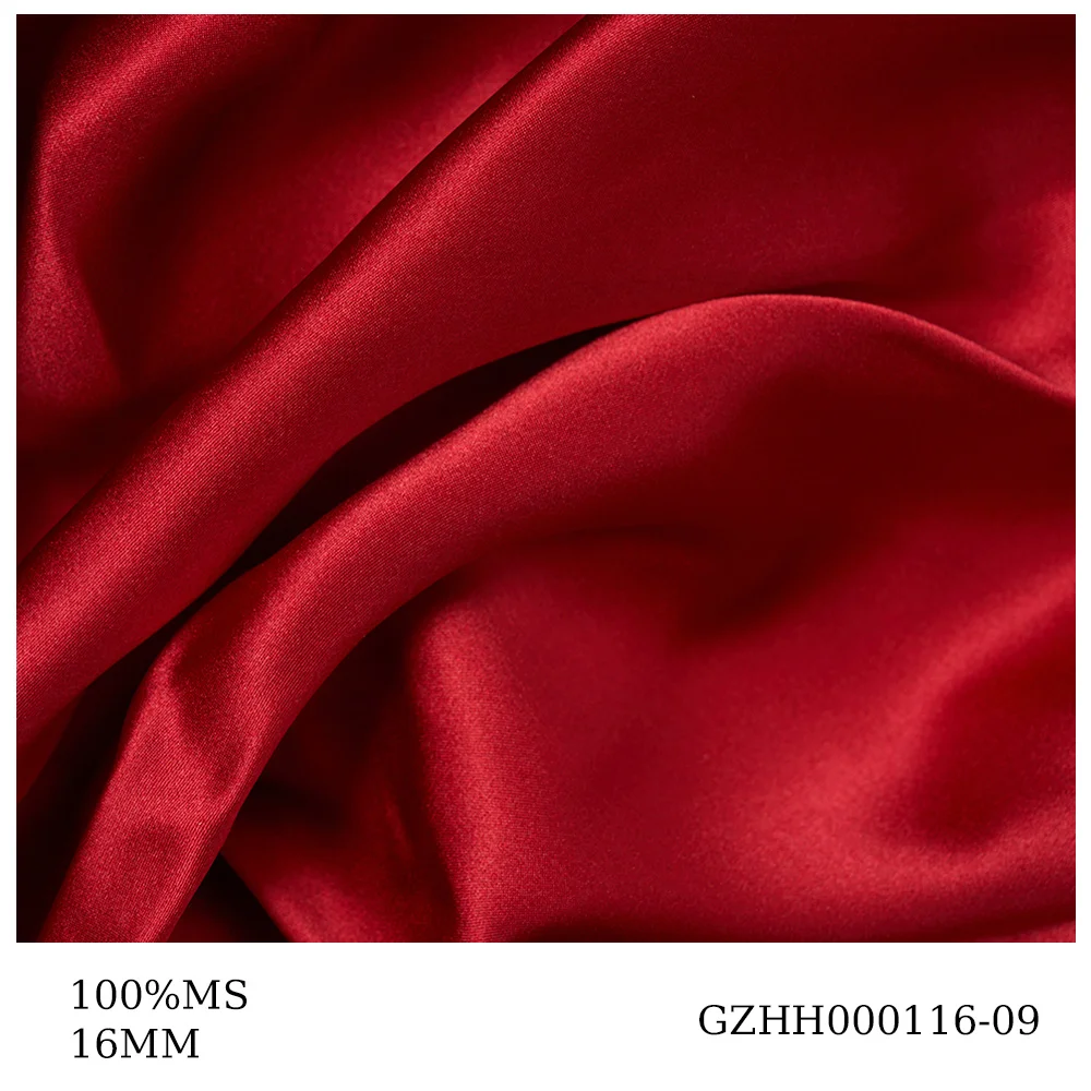 Wholesale 100% Pure Mulberry Silk Satin Fabric 16mm Woven Satin for Girls Sleepwear Plain Style