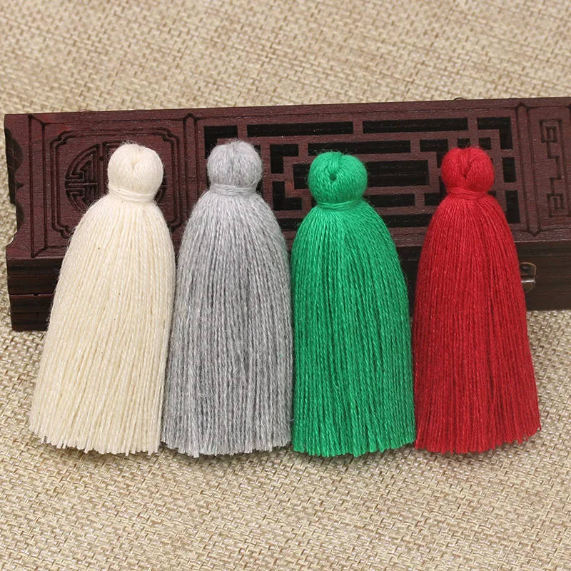 6cm small cotton tassels for clothing accessories