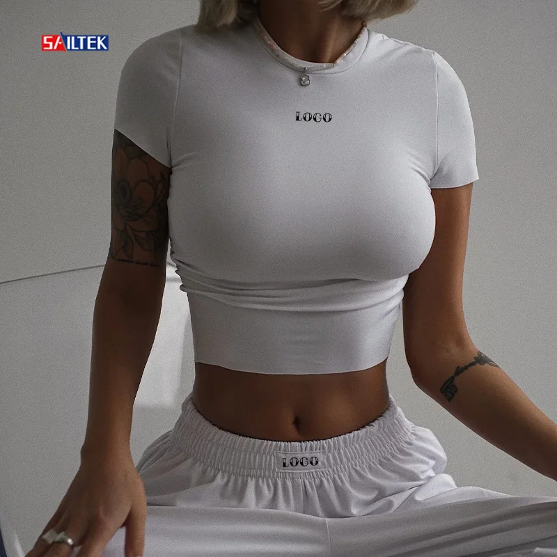 Custom Logo Women Crop Top Femme Wholesale High Quality Tank Top Comfy Cotton Sexy Crop Tops For Women