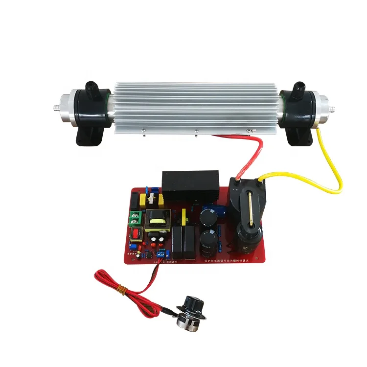 30gr glass quartz tube ozone generator tube and adjustable power supply for water