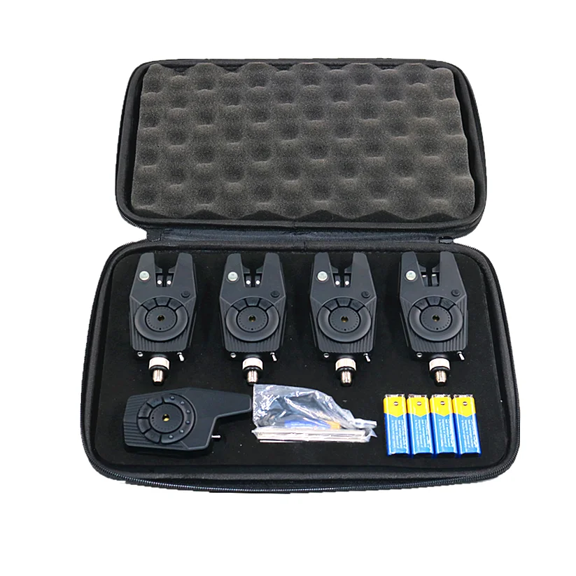 fishing alarm smart waterproof fishing bite alarm JZH-RF1688 4+1 carp fishing bite alarm with CE certificates