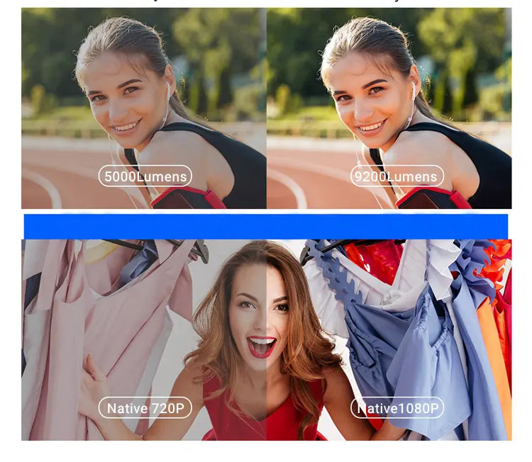 Best Price ZAOLIGHTEC A40 Full HD 1080P LED LCD Video Smart Portable Home Theater Cinema Projector