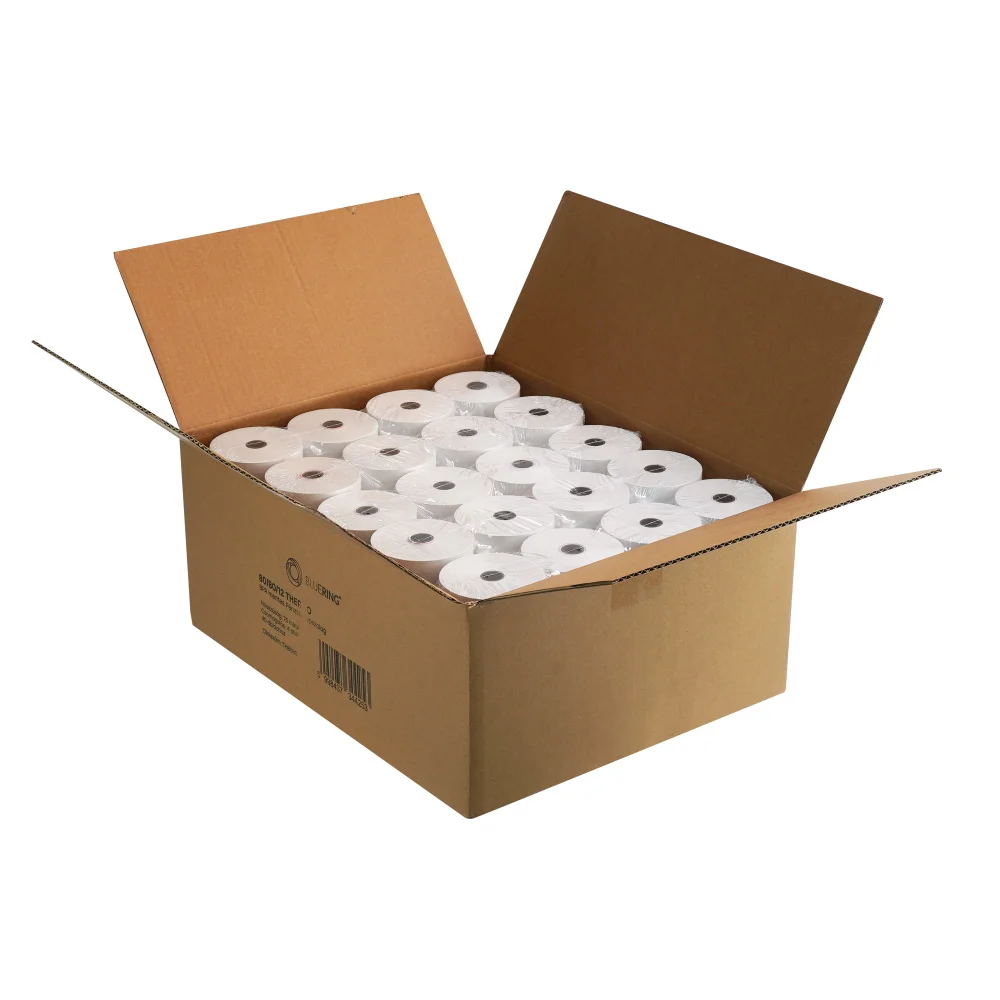 Manufacturer 55gsm 60gsm 65gsm 70gsm 57x40 mm 57 X 50 mm 38 45 75 80mm X 50mm 37mm Till Plain Thermal Rolls Cash Register Paper