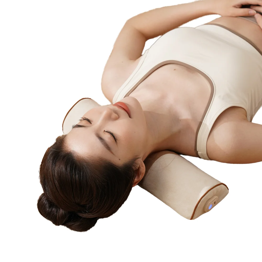Dropshipping Products 2025 Electric Kneading Heat Massage Neck Pillow Sleep Pillow Massager with Heating