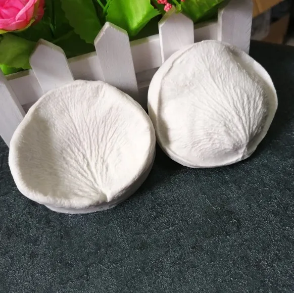 Rose Petal Veins Silicone Flower Fondant Decorating Molds 3D Pastry Chocolate Cake Homemake Baking Tools