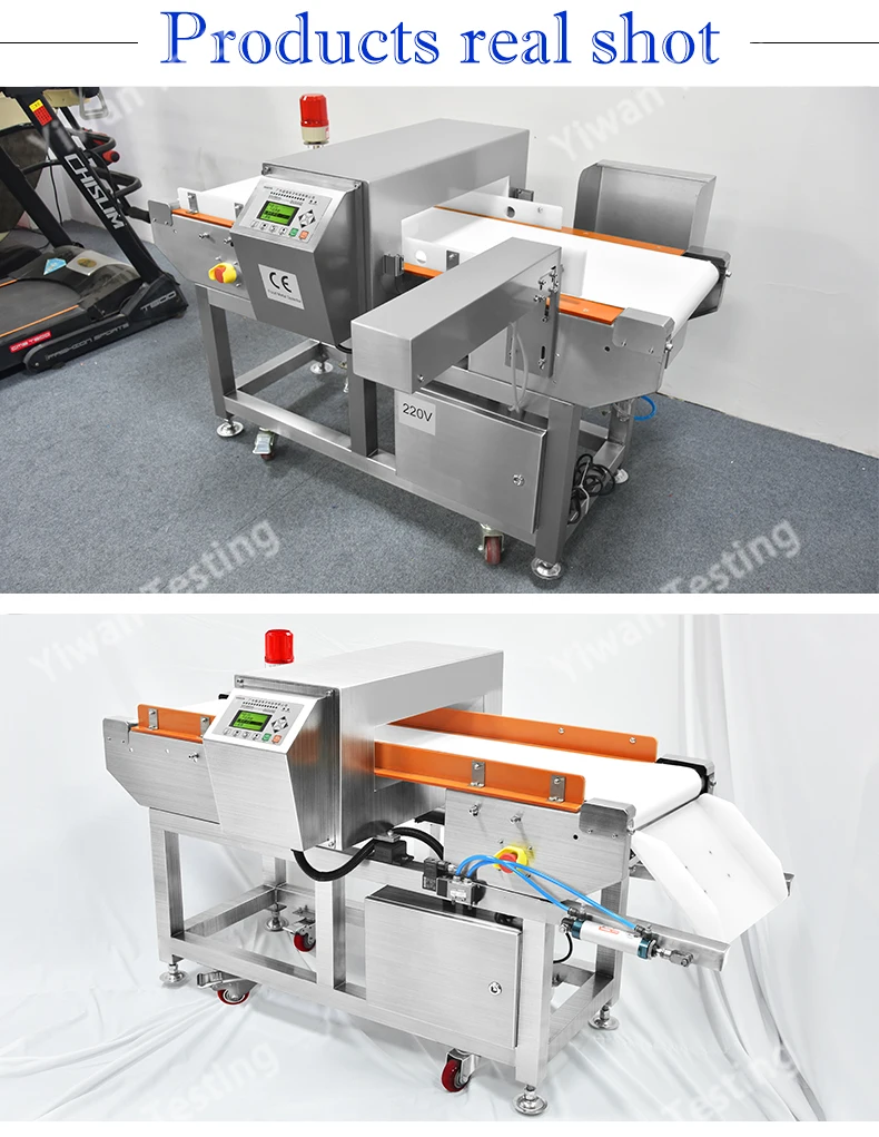 304 stainless steel cold drawn process intelligent all-metal detector can be customized a variety of rejection devices