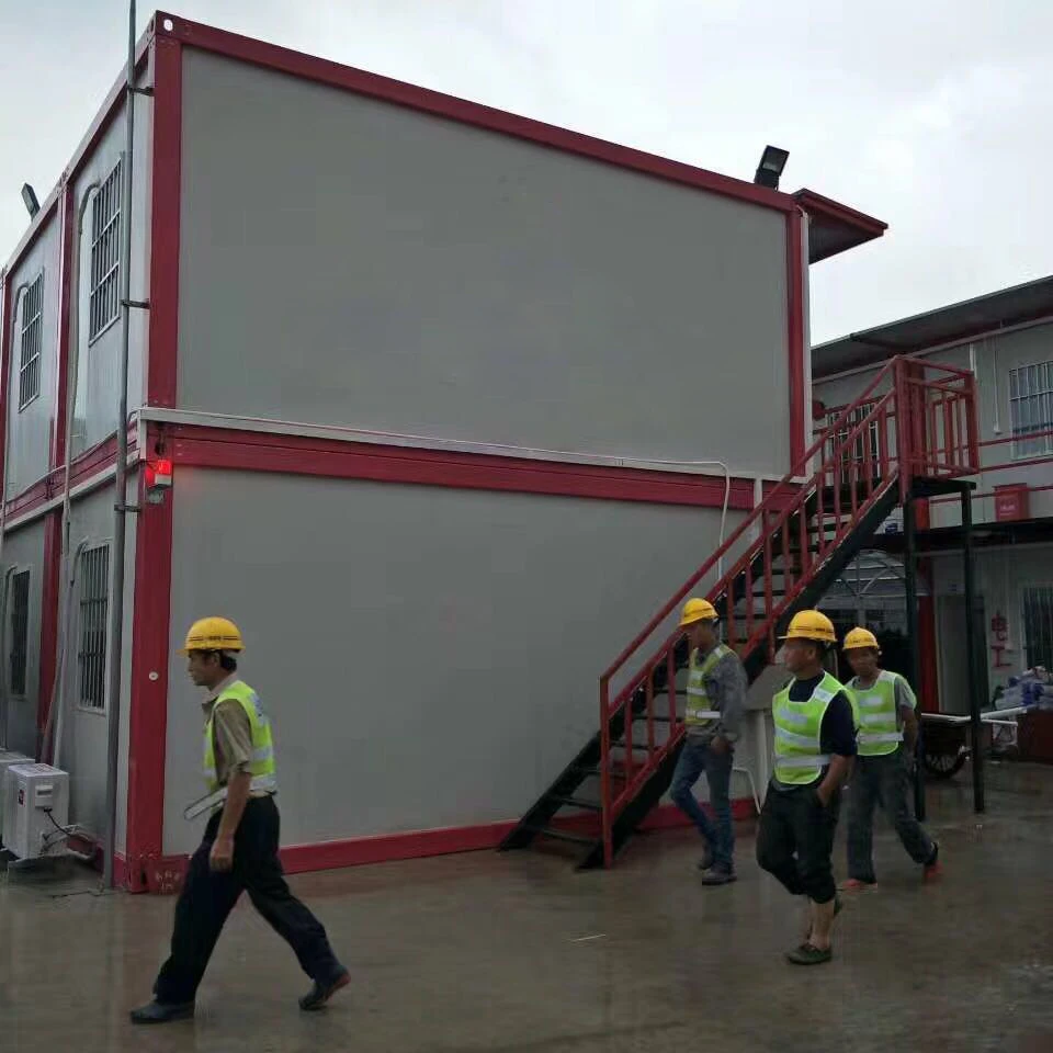 Долгосрочное использование общежития 20 лет срока службы плоская упаковка крошечный контейнер простой дизайн контейнерный дом офисное здание