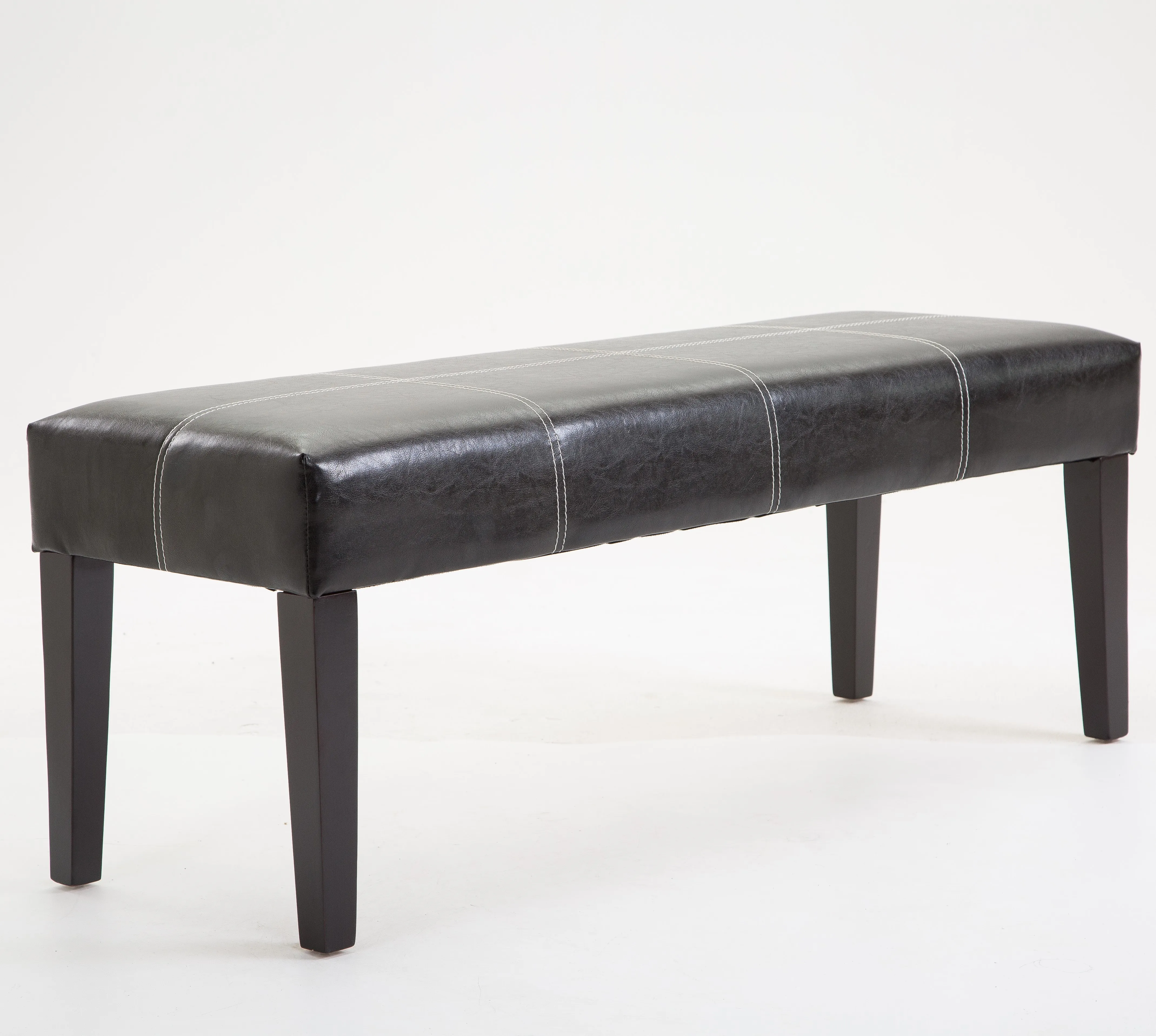 Подножка классического дизайна из искусственной кожи коричневого цвета с мягкой подставкой из массива дерева для гостиной и спальни