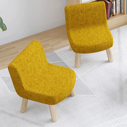 In stock small chair with backrest storage ottoman foot stool living room furniture side stool living room