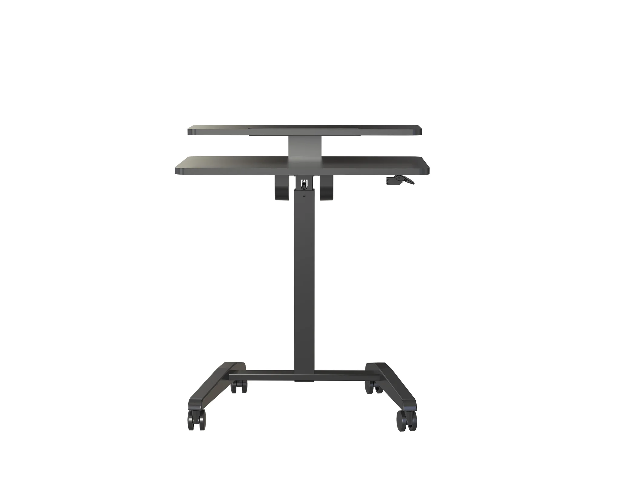 V-mounts Home Office Gas Spring  Mobile Lift Computer/Laptop Desk With Double Layered Table Panel VM-FA114