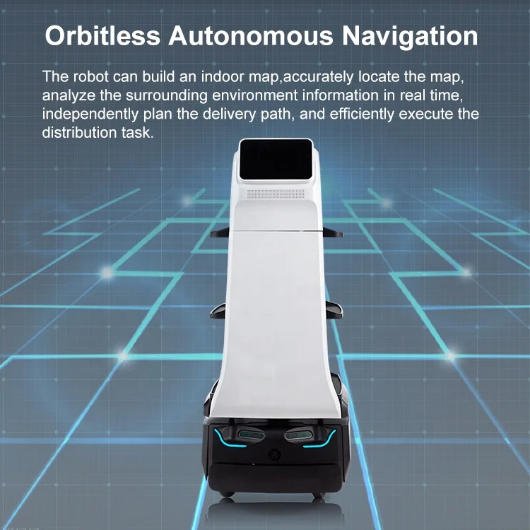 Commercial Delivery Robot Automatic Roboters Restaurant Delivery Food Preparation Robot