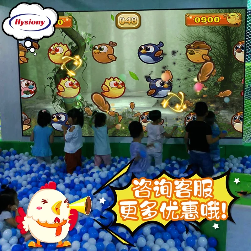 Manufacturer Wall Interact Projection Smashing Ball Holographic Projector Games